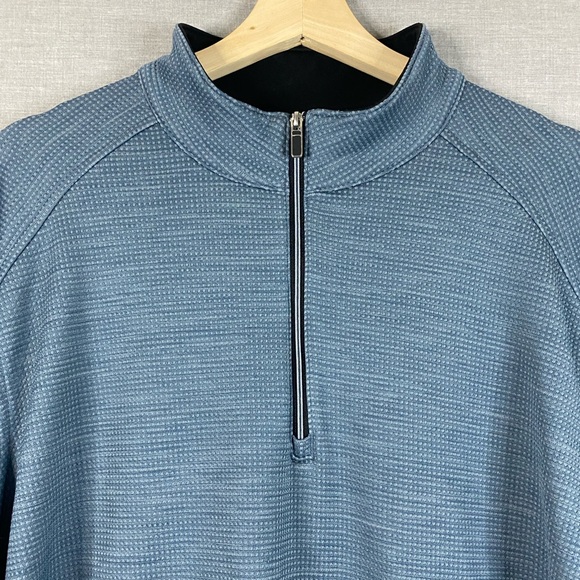 Men’s Cypress Club 1/4 Zip Pullover Longsleeve Sweatshirt in Blue Size XXL - Picture 3 of 7